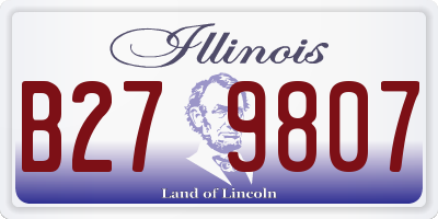 IL license plate B279807