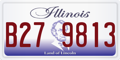 IL license plate B279813