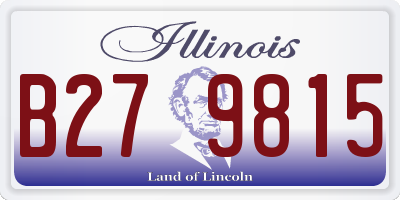 IL license plate B279815