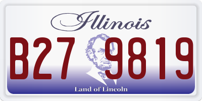 IL license plate B279819