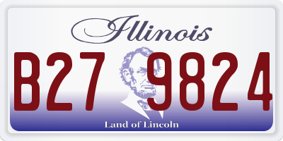 IL license plate B279824