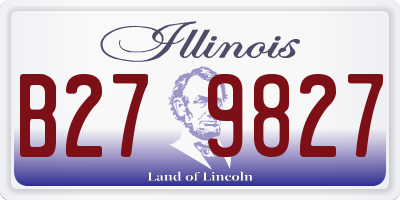 IL license plate B279827
