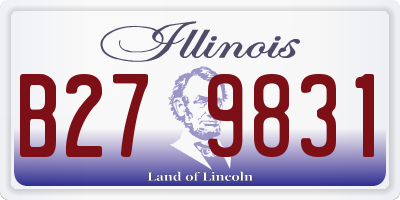 IL license plate B279831