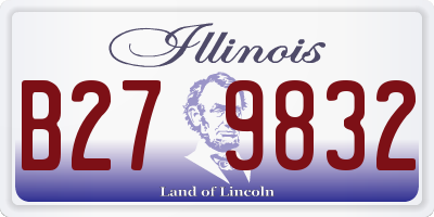 IL license plate B279832
