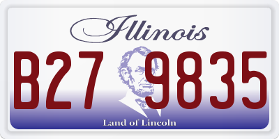 IL license plate B279835