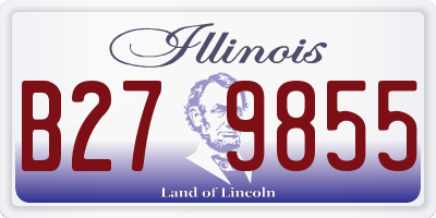 IL license plate B279855