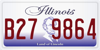 IL license plate B279864