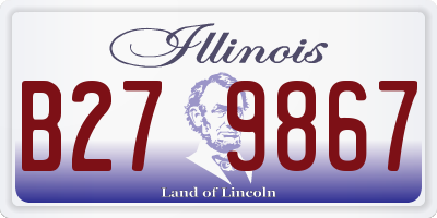 IL license plate B279867
