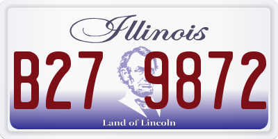 IL license plate B279872