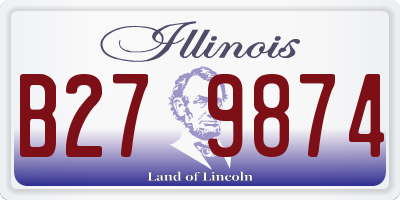 IL license plate B279874