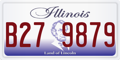 IL license plate B279879
