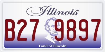 IL license plate B279897