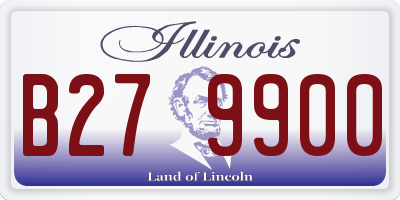 IL license plate B279900