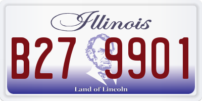 IL license plate B279901