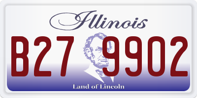 IL license plate B279902