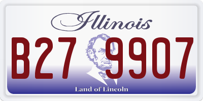 IL license plate B279907