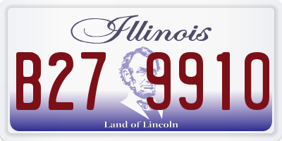 IL license plate B279910
