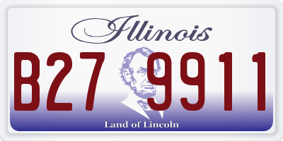 IL license plate B279911