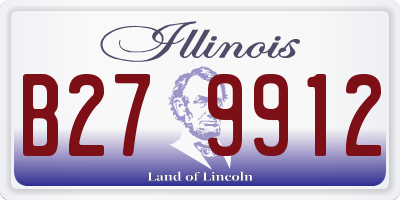 IL license plate B279912