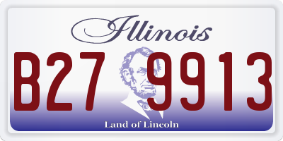 IL license plate B279913