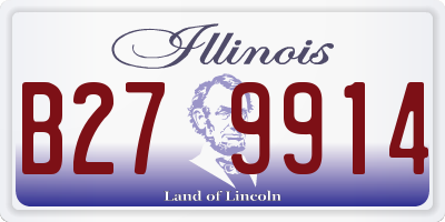 IL license plate B279914