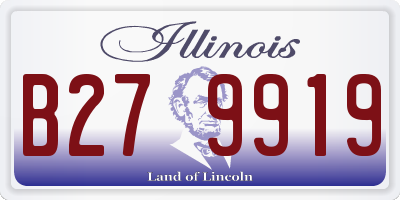IL license plate B279919