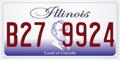 IL license plate B279924