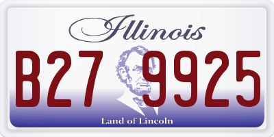 IL license plate B279925