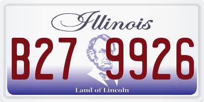IL license plate B279926