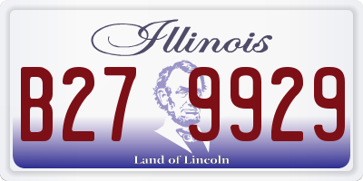 IL license plate B279929