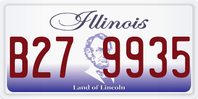 IL license plate B279935