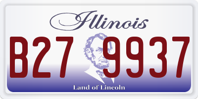IL license plate B279937