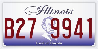 IL license plate B279941