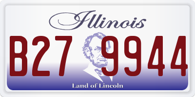 IL license plate B279944