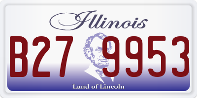 IL license plate B279953