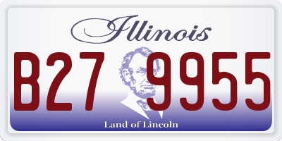 IL license plate B279955