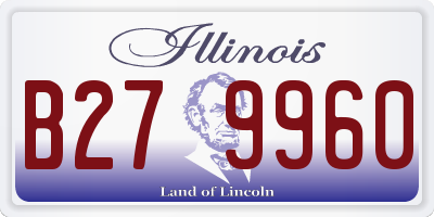 IL license plate B279960