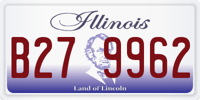 IL license plate B279962