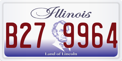 IL license plate B279964