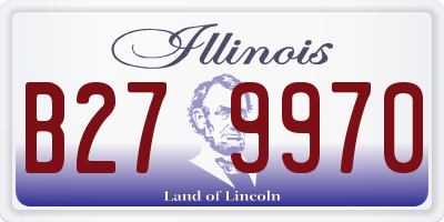 IL license plate B279970