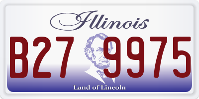 IL license plate B279975