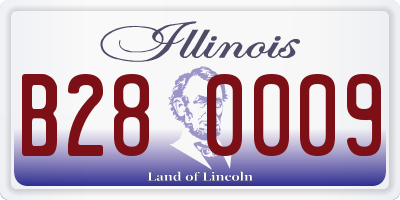 IL license plate B280009