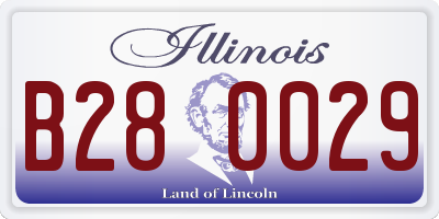 IL license plate B280029