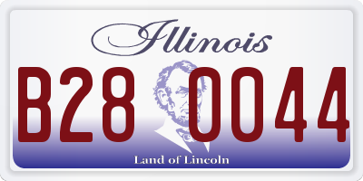 IL license plate B280044