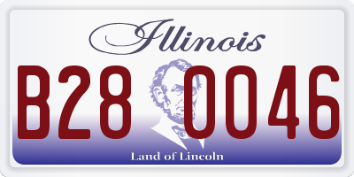 IL license plate B280046