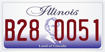 IL license plate B280051
