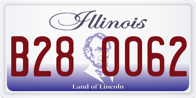 IL license plate B280062