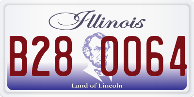 IL license plate B280064