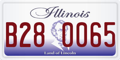 IL license plate B280065