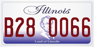 IL license plate B280066